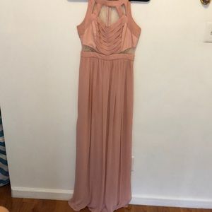 BCBG Pink lace gown